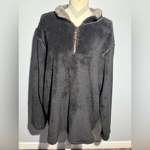 Trinity Men's Charcoal Zip-Up Sweater